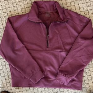 Danskin Women's Half-Zip Sweatshirt in Purple